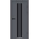 Межкомнатные Двери Syndicate Doors SD-PVC-107 Черное стекло ПВХ плёнка