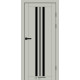 Межкомнатные Двери Syndicate Doors SD-PVC-107 Черное стекло ПВХ плёнка