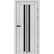 Межкомнатные Двери Syndicate Doors SD-PVC-107 Черное стекло ПВХ плёнка