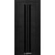 Межкомнатные Двери Syndicate Doors SD-PVC-107 Черное стекло ПВХ плёнка