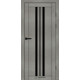 Межкомнатные Двери Syndicate Doors SD-PVC-107 Черное стекло ПВХ плёнка