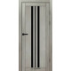 Межкомнатные Двери Syndicate Doors SD-PVC-107 Черное стекло ПВХ плёнка