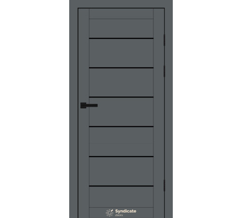 Міжкімнатні Двері Syndicate Doors SD-PVC-108 Чорне скло ПВХ плівка