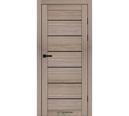 Міжкімнатні Двері Syndicate Doors SD-PVC-108 Чорне скло ПВХ плівка