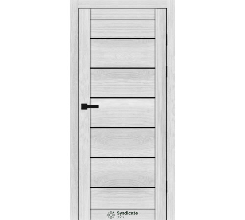 Міжкімнатні Двері Syndicate Doors SD-PVC-108 Чорне скло ПВХ плівка