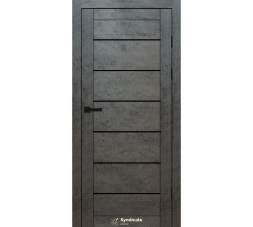 Міжкімнатні Двері Syndicate Doors SD-PVC-108 Чорне скло ПВХ плівка