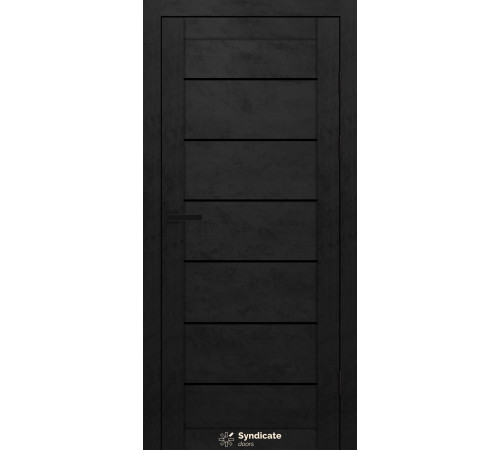 Міжкімнатні Двері Syndicate Doors SD-PVC-108 Чорне скло ПВХ плівка