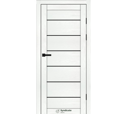 Міжкімнатні Двері Syndicate Doors SD-PVC-108 Чорне скло ПВХ плівка