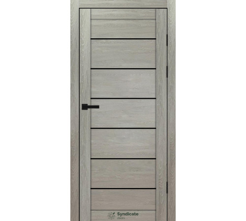 Міжкімнатні Двері Syndicate Doors SD-PVC-108 Чорне скло ПВХ плівка