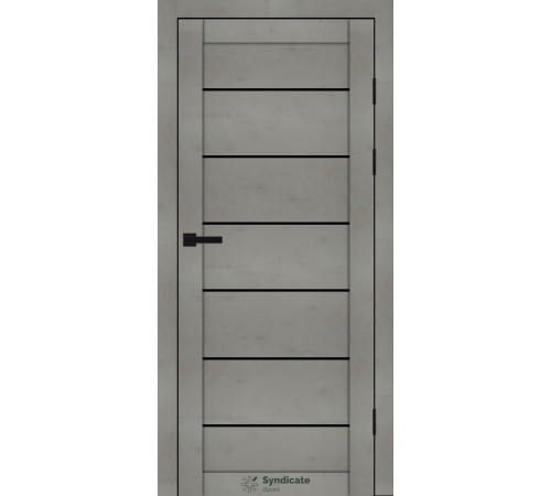 Міжкімнатні Двері Syndicate Doors SD-PVC-108 Чорне скло ПВХ плівка