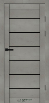 Двери Syndicate Doors SD-PVC-108 Черное стекло