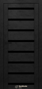 Двери Syndicate Doors SD-PVC-103 Черное стекло