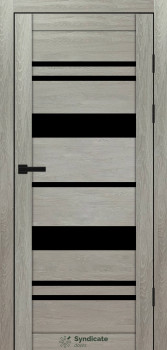 Двери Syndicate Doors SD-PVC-104 Черное стекло