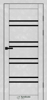 Двери Syndicate Doors SD-PVC-118 Черное стекло