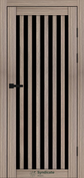 Двери Syndicate Doors SD-PVC-125 Черное стекло