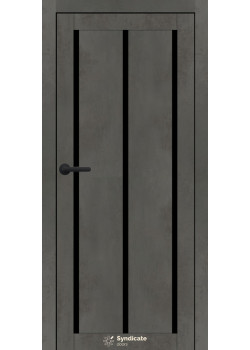 Двері Syndicate Doors SD-PVC-128 Чорне скло
