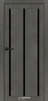 Двери Syndicate Doors SD-PVC-128 Черное стекло