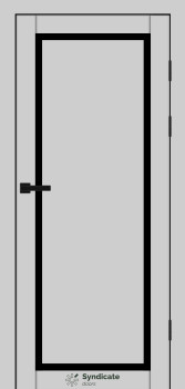 Двери Syndicate Doors SD-PVC-113 Черное стекло