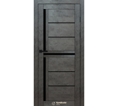 Міжкімнатні Двері Syndicate Doors SD-PVC-106 Чорне скло ПВХ плівка