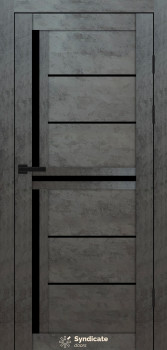 Двери Syndicate Doors SD-PVC-106 Черное стекло