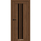 Міжкімнатні Двері Syndicate Doors SD-ECOTOP-107 Чорне скло Ламінатин