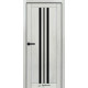 Міжкімнатні Двері Syndicate Doors SD-ECOTOP-107 Чорне скло Ламінатин
