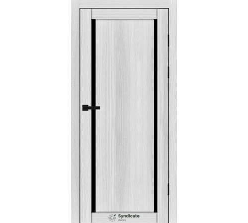 Міжкімнатні Двері Syndicate Doors SD-PVC-112 Чорне скло ПВХ плівка