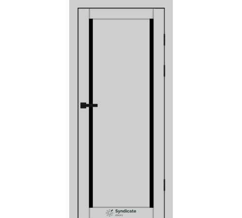 Міжкімнатні Двері Syndicate Doors SD-PVC-112 Чорне скло ПВХ плівка