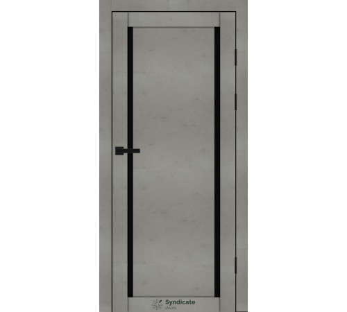 Міжкімнатні Двері Syndicate Doors SD-PVC-112 Чорне скло ПВХ плівка