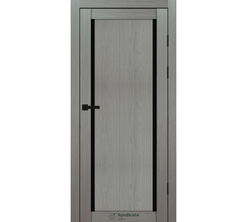 Міжкімнатні Двері Syndicate Doors SD-PVC-112 Чорне скло ПВХ плівка