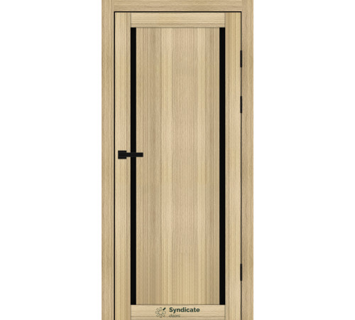 Міжкімнатні Двері Syndicate Doors SD-PVC-112 Чорне скло ПВХ плівка