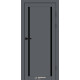 Міжкімнатні Двері Syndicate Doors SD-PVC-112 Чорне скло ПВХ плівка
