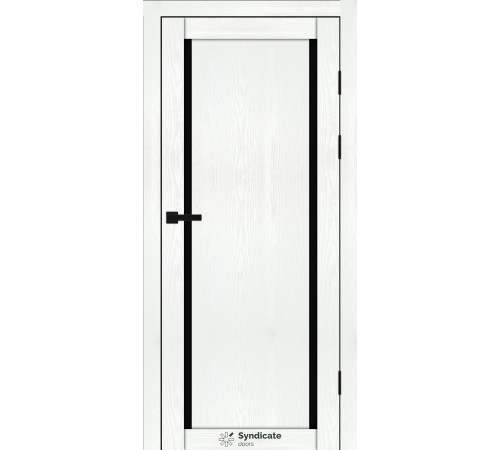 Міжкімнатні Двері Syndicate Doors SD-PVC-112 Чорне скло ПВХ плівка