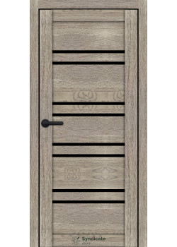 Двері Syndicate Doors SD-ECOTOP-118 Чорне скло