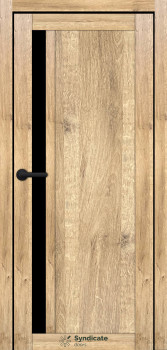 Двери Syndicate Doors SD-ECOTOP-140 Черное стекло