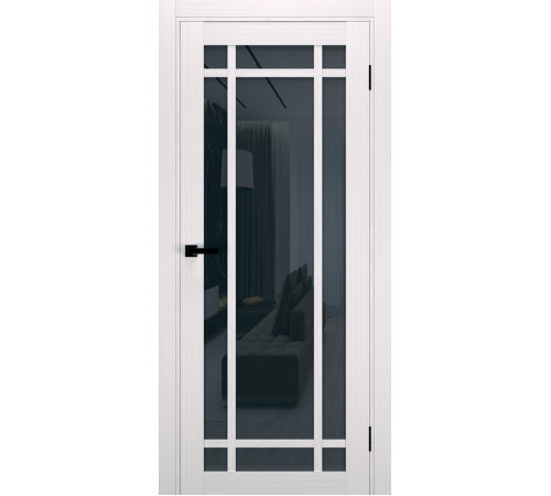 Межкомнатные Двери Terminus Ukrainian Doors UD-16 Черное стекло Ламинатин