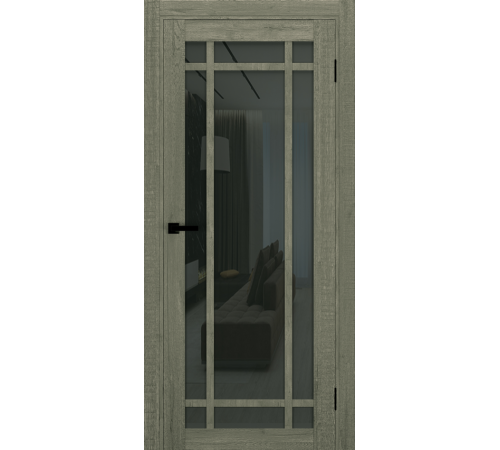 Межкомнатные Двери Terminus Ukrainian Doors UD-16 Черное стекло Ламинатин