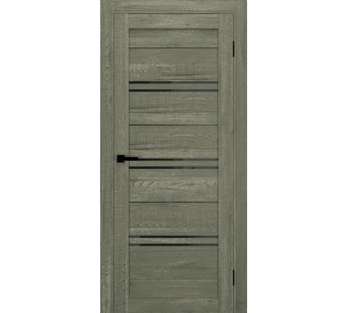 Міжкімнатні Двері Terminus Ukrainian Doors UD-11 Чорне скло Ламінатин