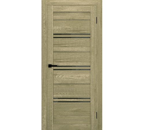 Міжкімнатні Двері Terminus Ukrainian Doors UD-11 Чорне скло Ламінатин