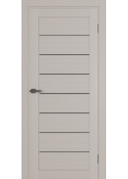 Двері Terminus Ukrainian Doors UD-01 ПВХ Чорне скло