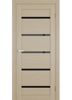 Двері Terminus Ukrainian Doors UD-02 ПВХ Чорне скло