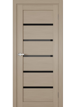 Двері Terminus Ukrainian Doors UD-04 ПВХ Чорне скло