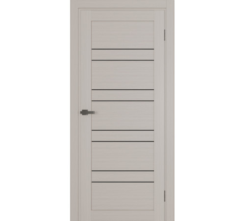 Межкомнатные Двери Terminus Ukrainian Doors UD-06 ПВХ Черное стекло ПВХ плёнка