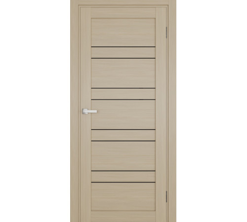 Межкомнатные Двери Terminus Ukrainian Doors UD-06 ПВХ Черное стекло ПВХ плёнка