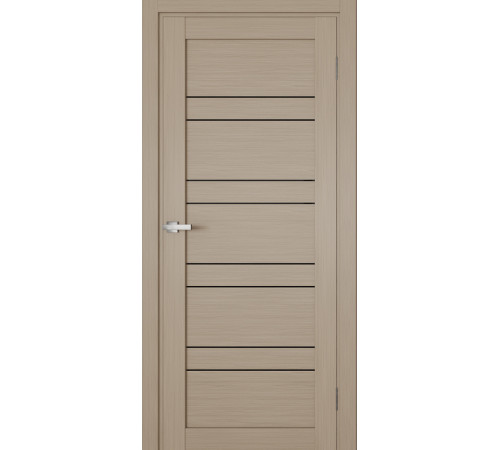 Межкомнатные Двери Terminus Ukrainian Doors UD-06 ПВХ Черное стекло ПВХ плёнка