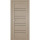 Межкомнатные Двери Terminus Ukrainian Doors UD-06 ПВХ Черное стекло ПВХ плёнка