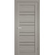 Межкомнатные Двери Terminus Ukrainian Doors UD-06 ПВХ Черное стекло ПВХ плёнка