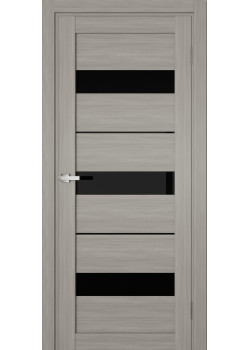 Двері Terminus Ukrainian Doors UD-07 ПВХ Чорне скло