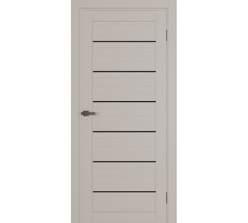 Межкомнатные Двери Terminus Ukrainian Doors UD-12 ПВХ Черное стекло ПВХ плёнка