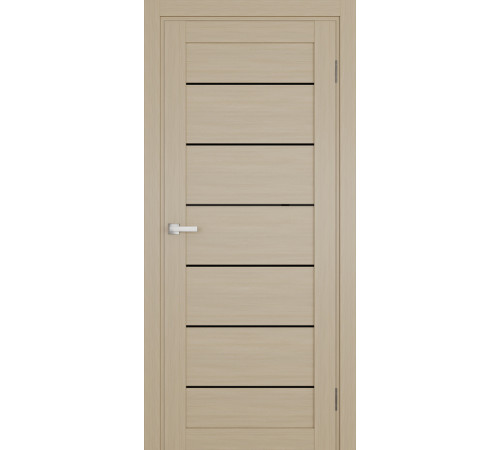 Межкомнатные Двери Terminus Ukrainian Doors UD-12 ПВХ Черное стекло ПВХ плёнка